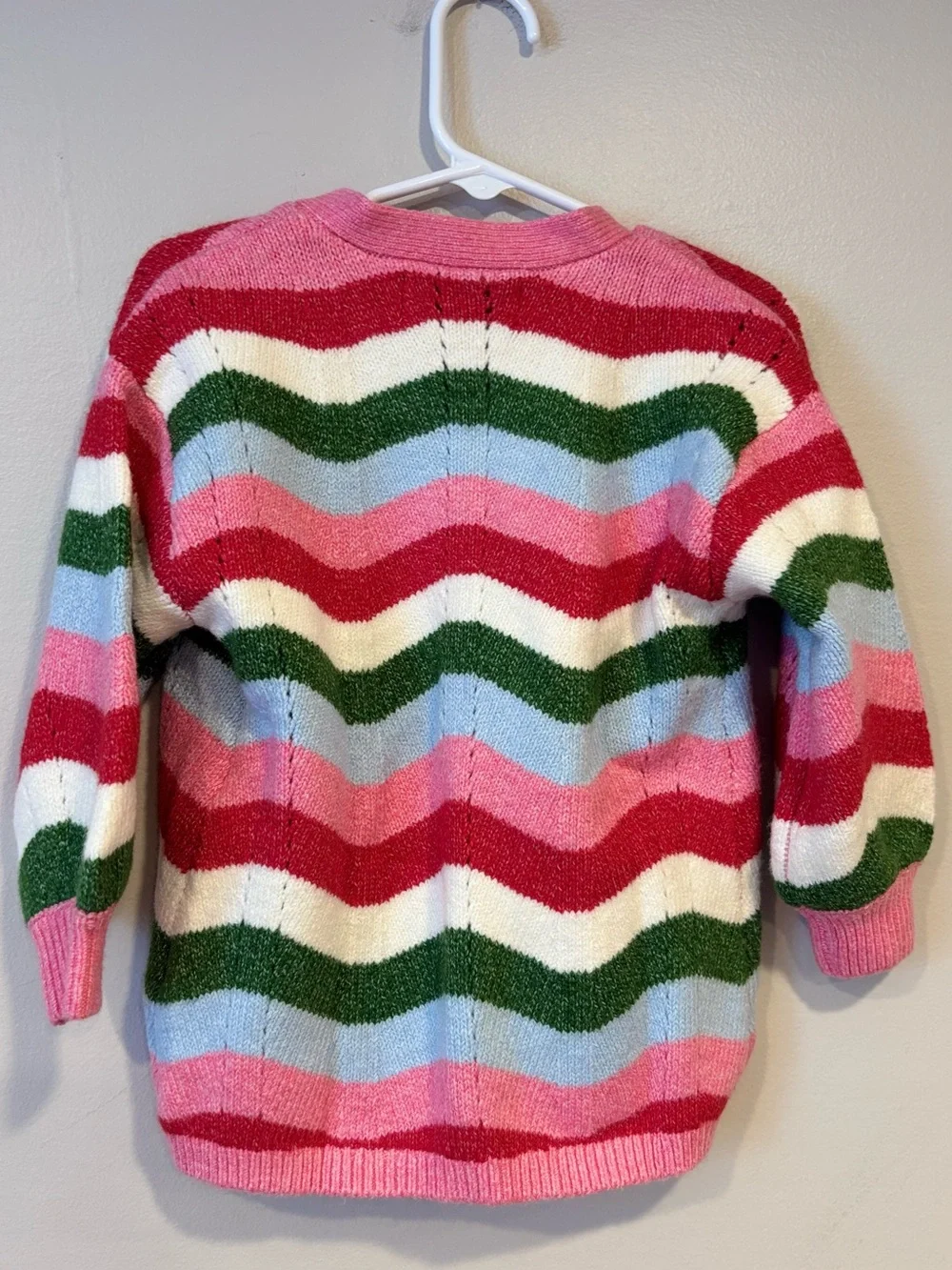 Old Navy Wavy Striped Boho Open-Front Cardigan Sweater Toddler Girl 2T